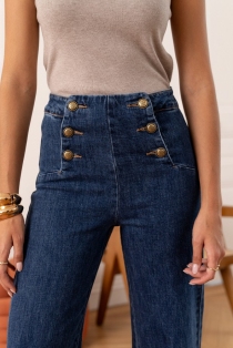 Pantalon à pont Victorine Denim